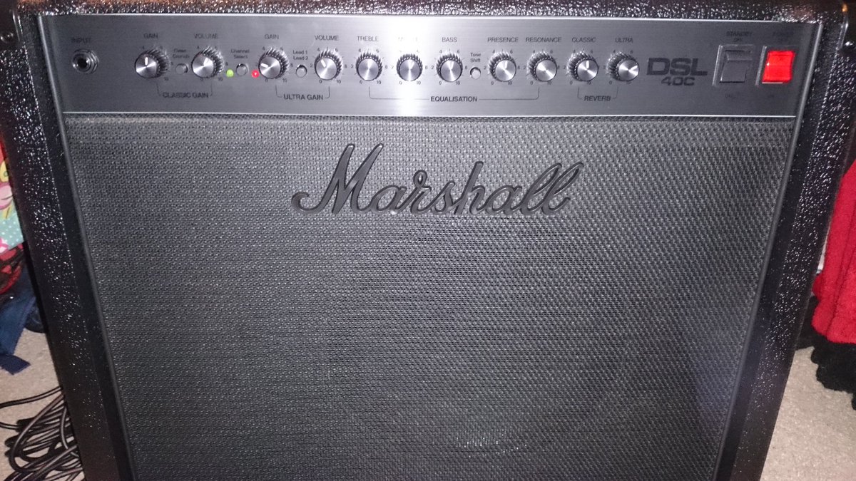 IWTJ_'s tweet photo. New amp ready for #TheDukeNeath. #Boxingday. Stealth Black! #marshall #dsl40c https://t.co/ZMzIMFcFwF