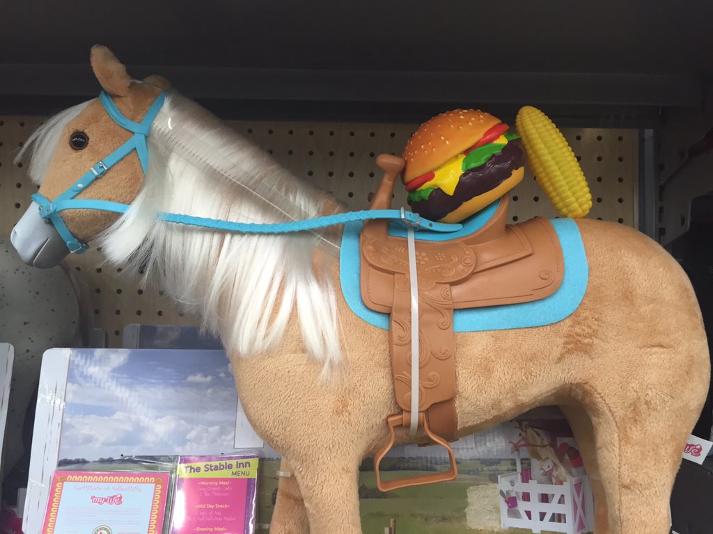 FakeCorn01's tweet photo. Fake Corn and Plastic Hamburger riding to safety #Victory #FakeCornForTheWin https://t.co/cTueyfCXRg