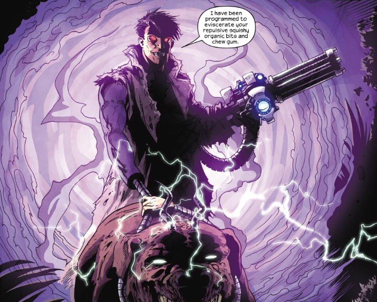firesourcexx's tweet photo. And I'm all out of gum! #machineman #theylive #aaronstack #X51 #MarvelZombies3 https://t.co/YBM1lAVGJF