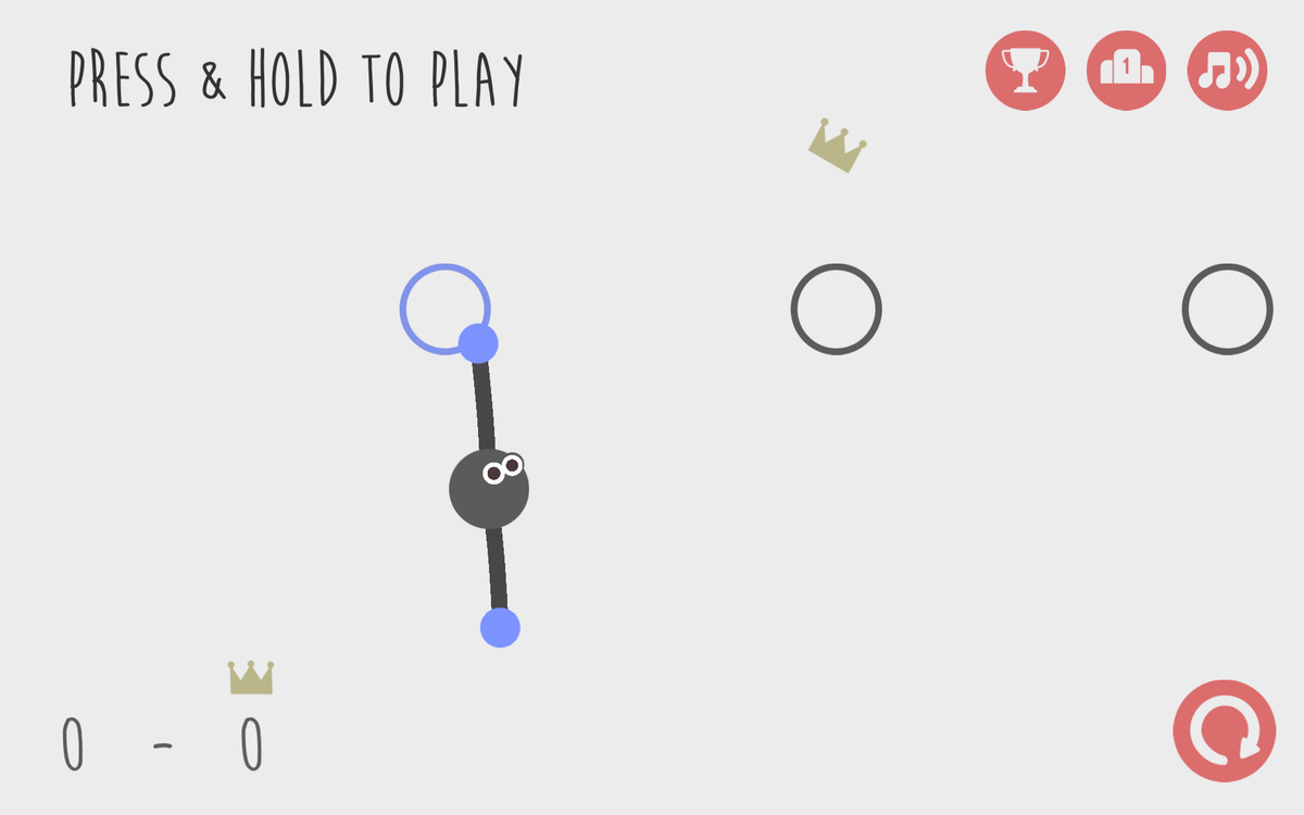 KingSwingDev's tweet photo. King Swing Our new android game you'll love to hate! #screenshotsaturday Beat your high score and regain the crown! https://t.co/qQMl7aAPH5