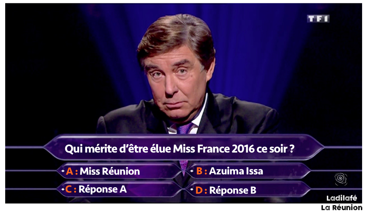 LadiLafeFR's tweet photo. Demandons l'avis du public ! #MissFrance2016 #MissRéunion
#LaRéunion léla Allez #AzuimaIssa ! 
#WeAre974 https://t.co/4kB025zfEi