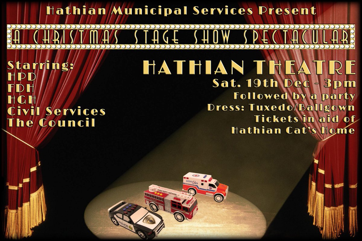 AngelMoonshadow's tweet photo. Municipal Stage Show Starting at the Hathian Theatre at 3pm. Party afterwards. Don't miss it! https://t.co/pXjXb5uaPV