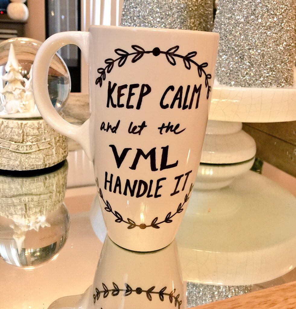 Just completed my latest #VML weapon! #StayCaffeinated #muglife ☕️🎯😀 <a href="/GuenetteMelanie/">Melanie Guenette</a> <a href="/angel_yanke/">Angel</a> @tracyacurry1