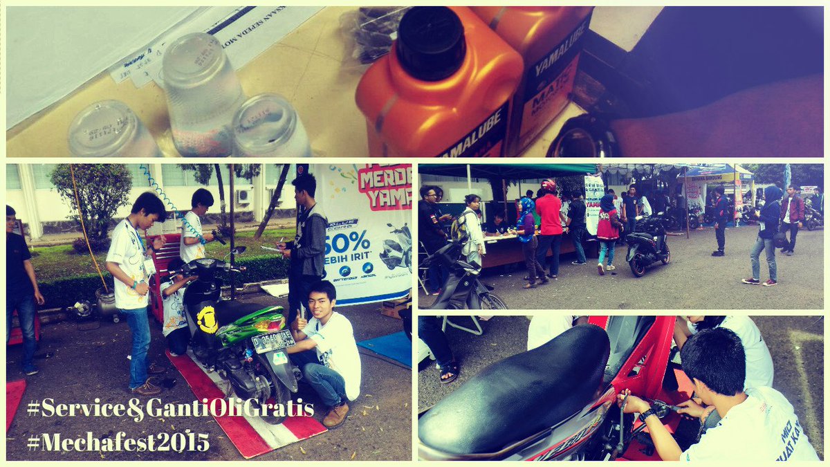mechafest_'s tweet photo. Mantaaaaaaappp #Service&amp;GantiOliGratis #SepedaMotorYamaha #Mechafest2015 https://t.co/bMkwqjMJz4