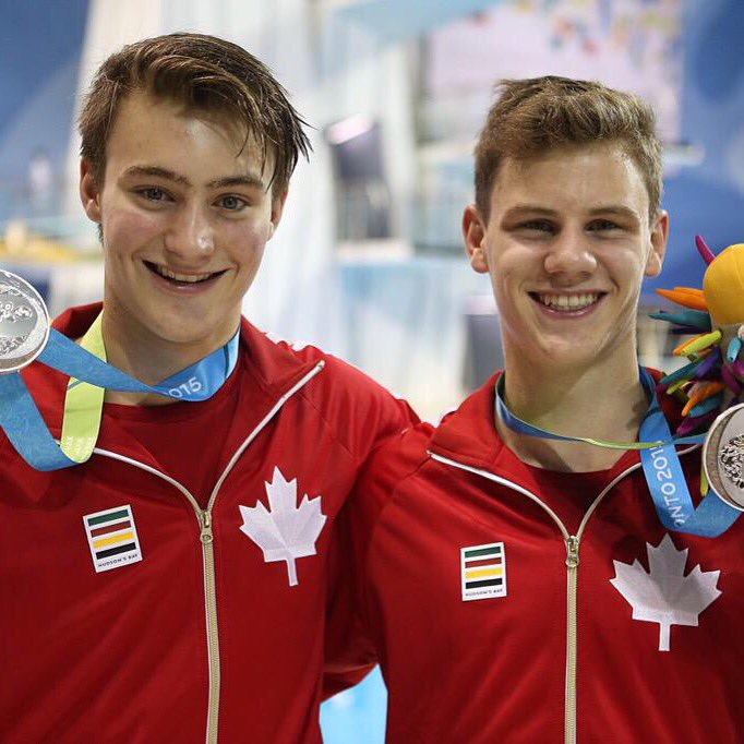 My favourite moment of 2015: winning the silver medal at the Toronto Pan Am Games with @Gagne_Diver #yearofsport