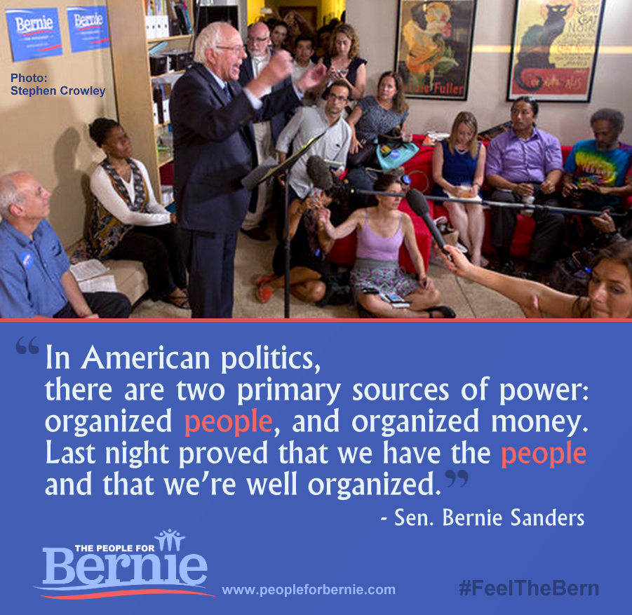 People4Bernie's tweet photo. Tonight, show the @TheDemocrats the power of organized people

Tweet #DemDebate #DebateWithBernie all night long! https://t.co/yLSS4Oi3zA