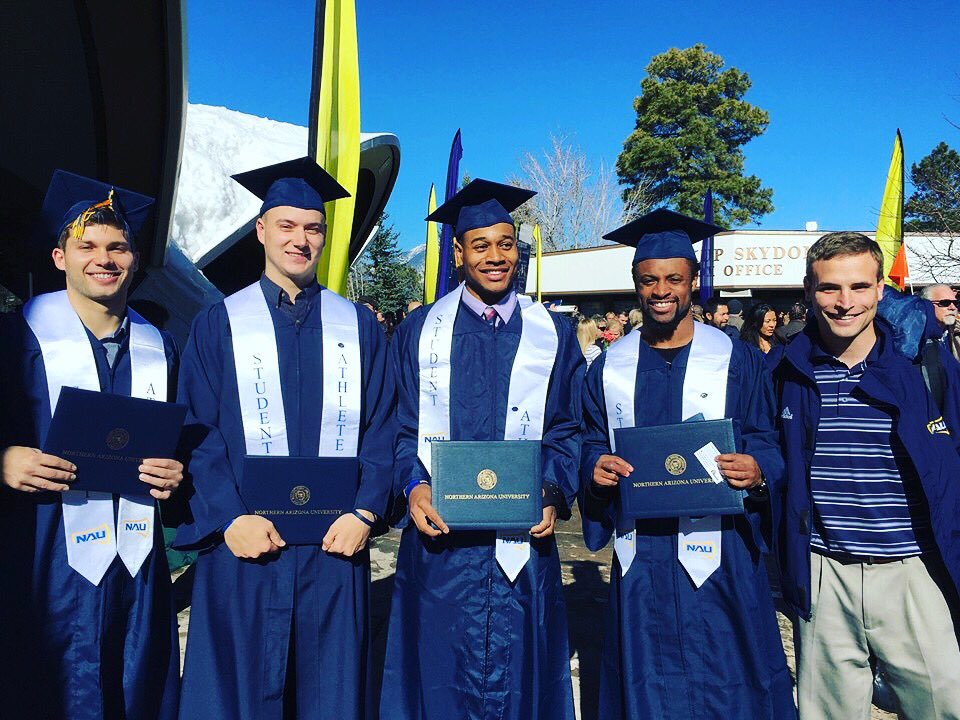aaronpflugrad's tweet photo. Excited for these guys and their future! They will be missed in Flagstaff! #NAUStrong https://t.co/4q4DAMj03Y