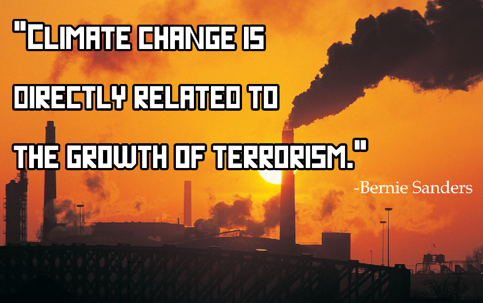 People4Bernie's tweet photo. We've talked about terrorism for almost a half hour. The moderators have yet to ask about climate change #DemDebate https://t.co/6zPmA3Xz2s
