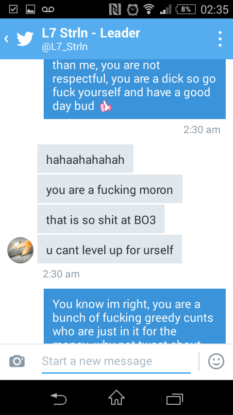 AzqoEU's tweet photo. Lol That shows you what some people are really like, thinks he's better because he does youtube 😃 https://t.co/Dcv9GhRoSZ
