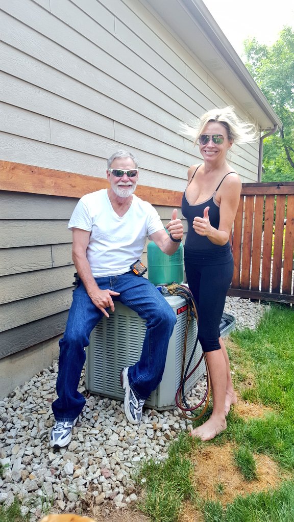 AdamsheatingN's tweet image. As you can see another job done and another customer very happy by Adams heating and air out of Denver