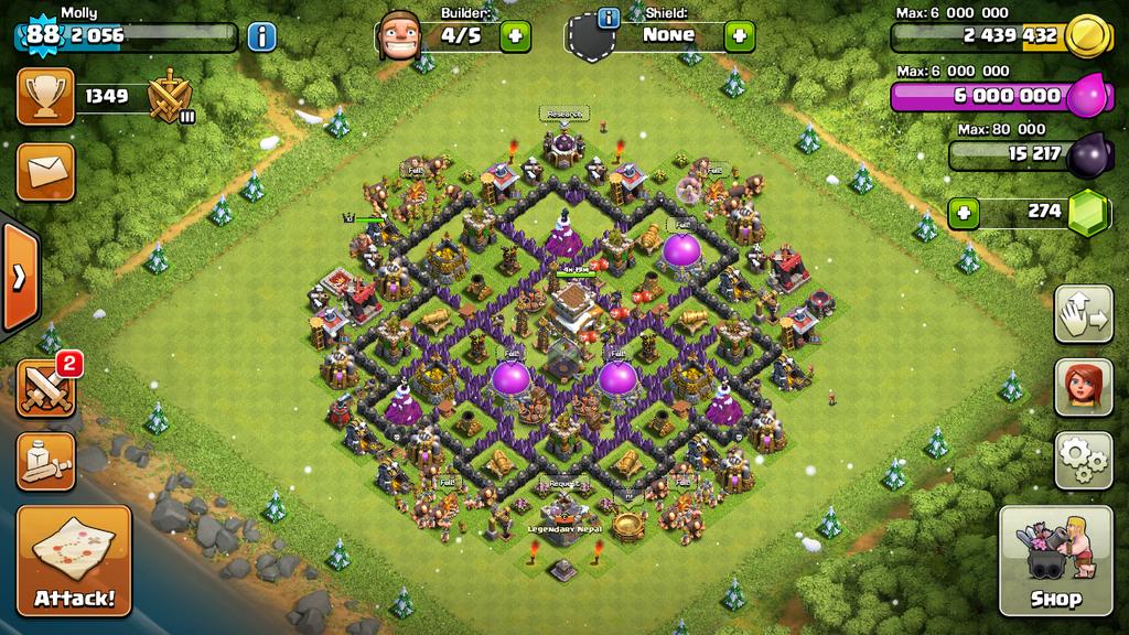 __ShadowBoxer's tweet image. This is why I didn't chop off the pines outside my base 😍  #CocGoal ✔