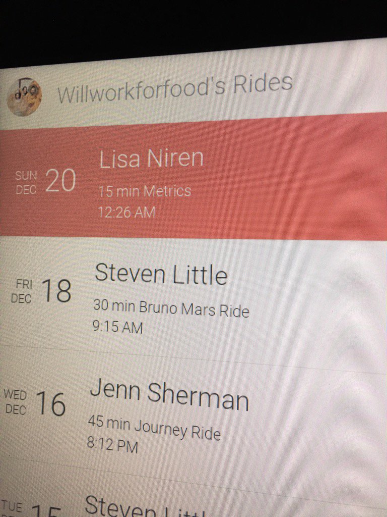 Vu_Hoo's tweet photo. Day 7, Lisa Niren 7/8/15 Metrics. Squeezing it in.  #12daysofPeloton @RidePeloton #willworkforfood https://t.co/J3E2mw8XE3