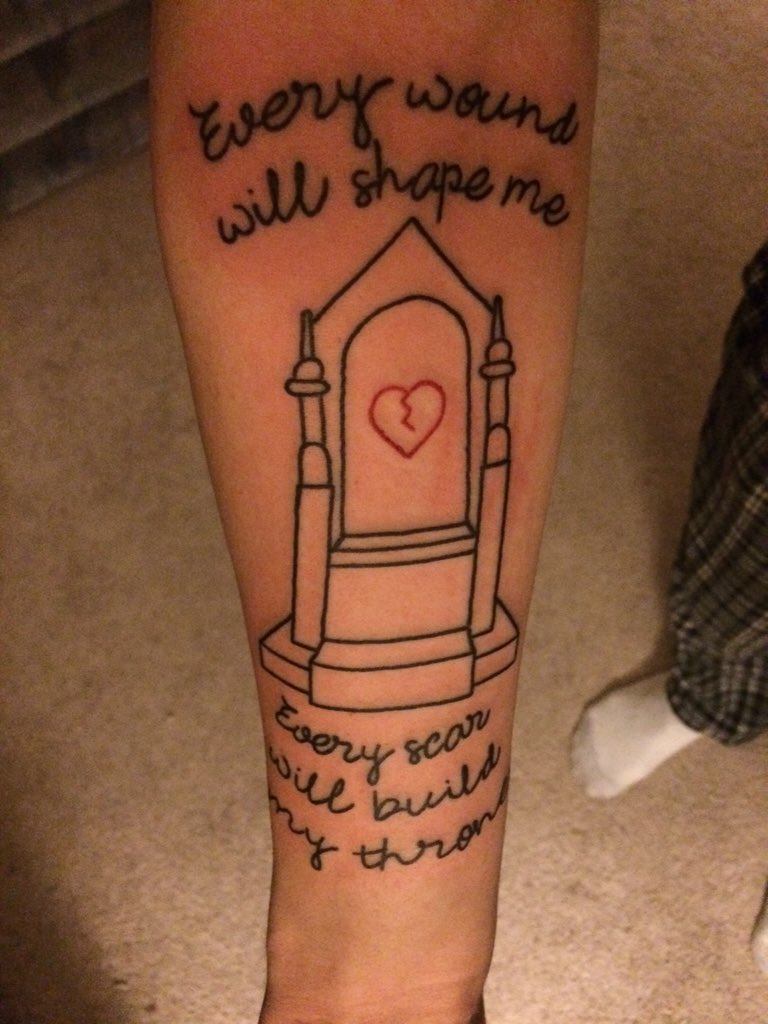 iTz_Dyllan on Twitter "My new BMTH tattoo ️ Throne ThroneLyrics