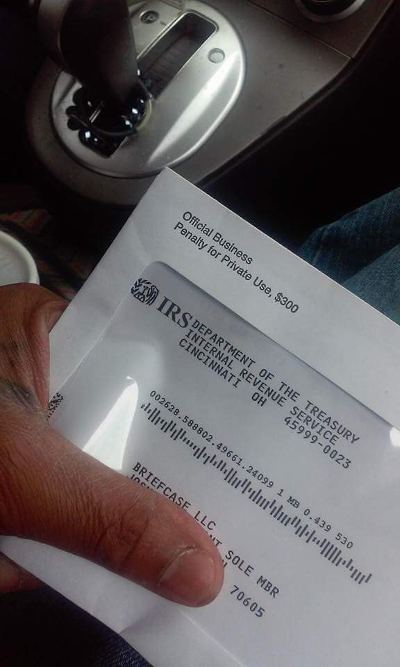 BriefcaseBoss's tweet image. "IRS paperwork i quickly tear the envelope" #Briefcase #Winning