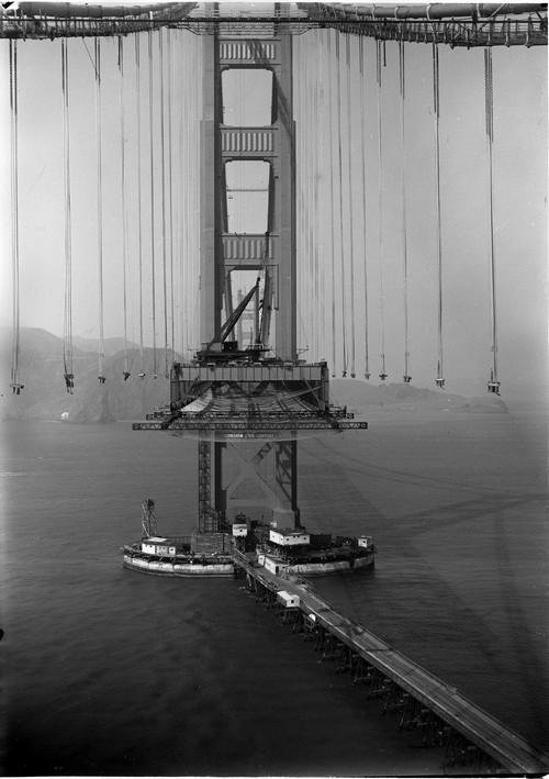 Building the Golden Gate, 1933.