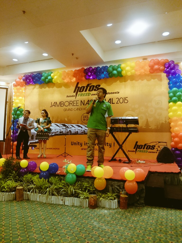 Pembukaan Jambore Nasional Hofos di Hotel Grand Candi Semarang oleh Ketua Umum Hofos om Aryo Puntodewo