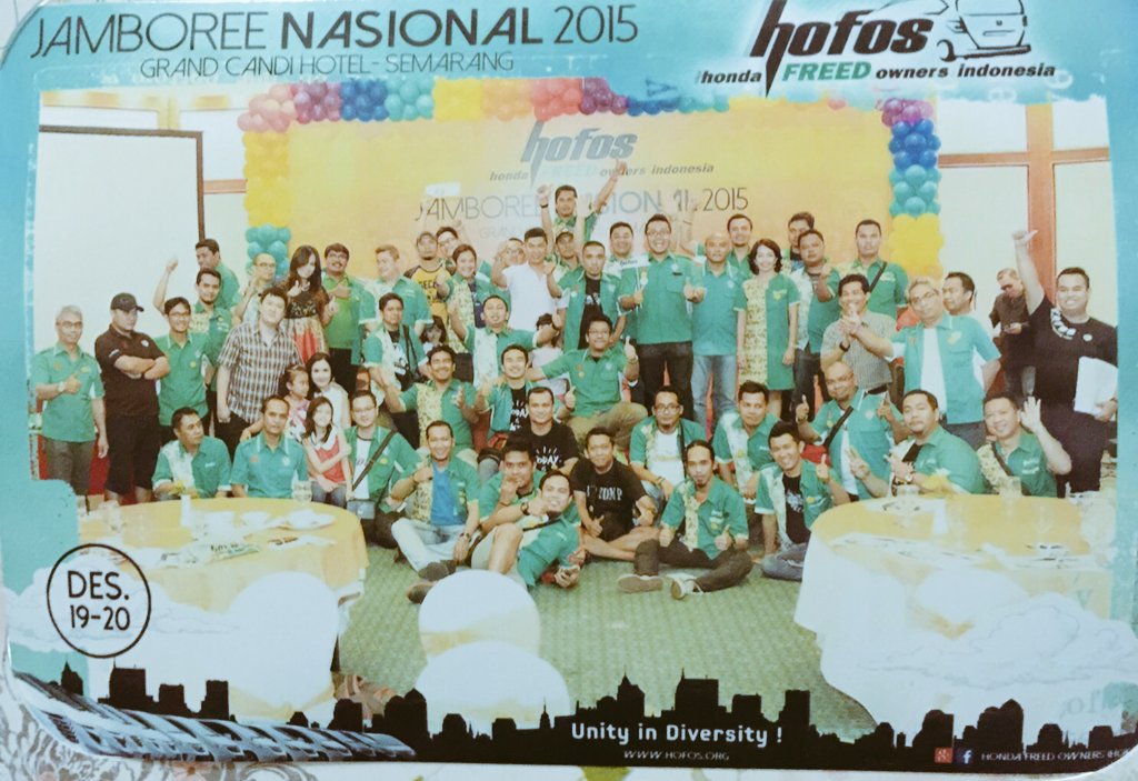 Para Peserta Jambore Nasional Hofos berpose bersama.