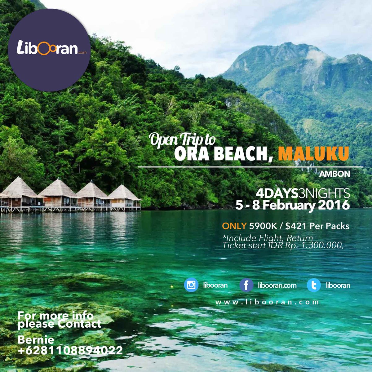 Hello buddy,
Introducing our new next year package....
A journey into stunning exotic ora beach, maluku...