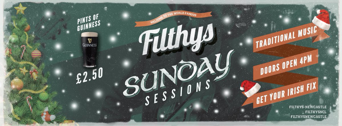 FilthysOLD's tweet image. Sunday sessions at FILTHYS! Live Irish music 

£2.50 pints of Guinness