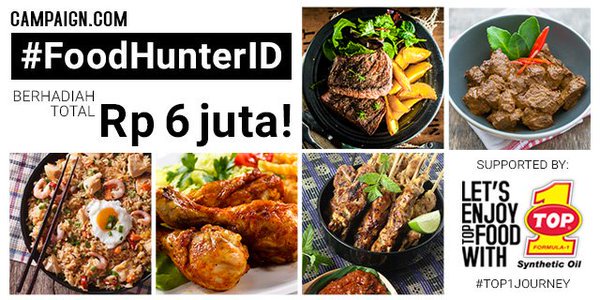 kuismania's tweet photo. #TOP1journey #FoodHunterID hadiah total 6jt mulai besok. Kunjungi https://t.co/tbSV2pbZ2d https://t.co/4Z05TLWbeq https://t.co/f5rF0RtQqC