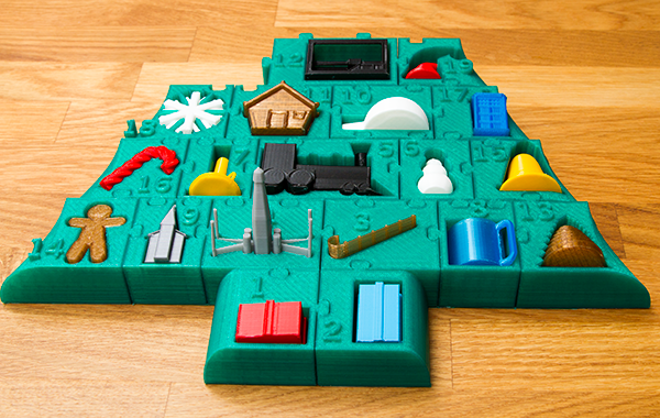 Day 19-The advent calendar is really looking good. <a href="/thingiverse/">Thingiverse</a> snip.ly/al3W #3dprinting