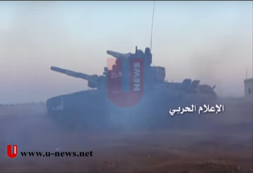 دبابه T-90 الروسيه تظهر لاول مره في سوريا !! CWq9t-hWcAEjmC9