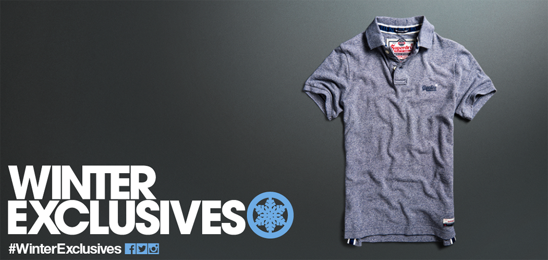 Superdry's tweet photo. Mens Polo tops now 20% off in our #WinterExclusives event, grab yourself a bargain in store and online now! https://t.co/n7ChLOnCSQ