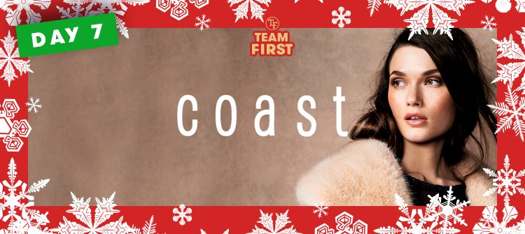 TeamFirstApp's tweet photo. @Coast_Stores now live on the app: offering 7% for your team &amp; up to 50% off! #sale #christmas https://t.co/Q6gOVCgcCf