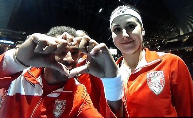 <a href="/BelindaBencic/">Belinda Bencic</a> and <a href="/DreddyTennis/">D. Brown</a>  love <a href="/SG_Slammers/">Singapore Slammers</a> go #slammers fur the victory #iptl