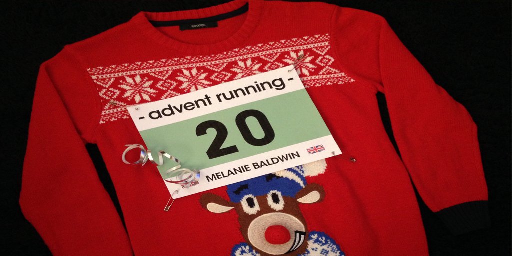 mels_posts's tweet image. Day 20 @adventrunning - And today, the obligatory Xmas jumper 😀 #adventrunning #boostlondon #runforsprouts #25in25
