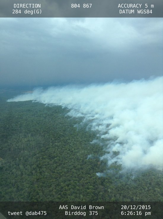 DAB475's tweet photo. Fire in the bushland earlier today https://t.co/X7yuLSaYvr