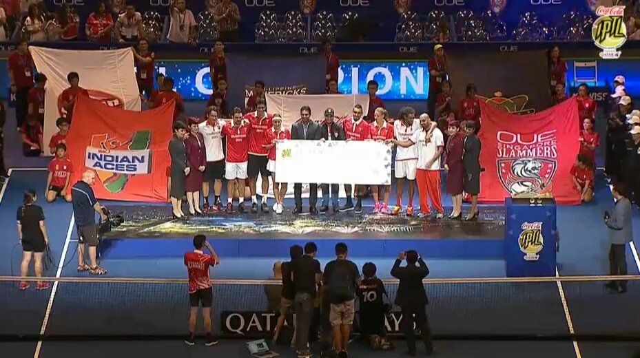 SSSSLLLLAAAAMMMMMMMERRRRRSSSSSSSSSSSSS 🎉🎉🎉🎉 🏆🏆🏆🏆🏆 Congrats <a href="/SG_Slammers/">Singapore Slammers</a> you are very great 👏👏☝☝#IPTL2 #Slammers