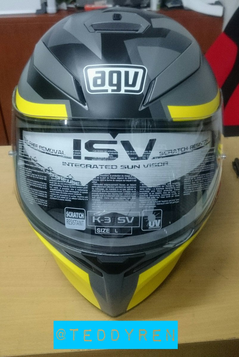 Terjual Helm AGV k3 dan GP-tech harga MIRING ukuran 