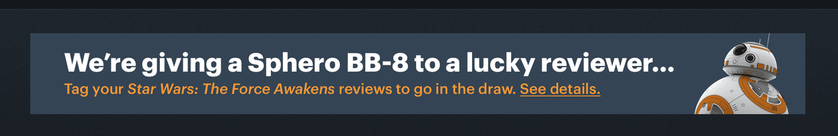 letterboxd's tweet photo. Last chance to be in to #winbb8 - get your Force Awakens review up by midnight PST! Details: https://t.co/aykV9Molce https://t.co/dltlCYh0j5