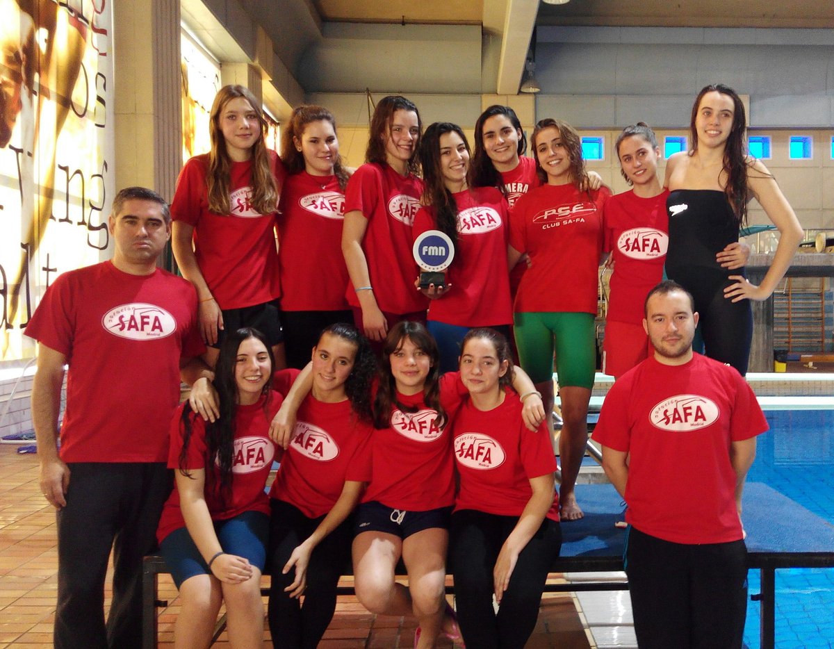 natacionsafa's tweet photo. #copaclubes15 #primeradivision chicas #campeonas #suben a #divisiondehonor #EnhorabuenaEquipazo #gosafa https://t.co/1g5IUsu0Jb