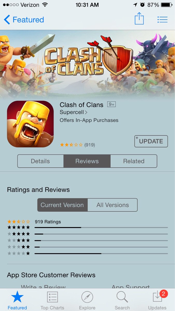 onehiveclan2's tweet photo. Ouch...2.5 stars on the App Store! https://t.co/owLHdaI6Mm