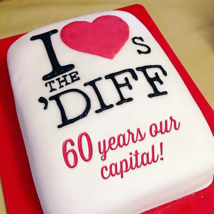 ILovesTheDiff's tweet photo. Happy 60th anniversary Cardiff. Who loves ya baby? (Cakey goodness by @Olivia_K_Jones) #60Cardiff https://t.co/Psy8jF8biy