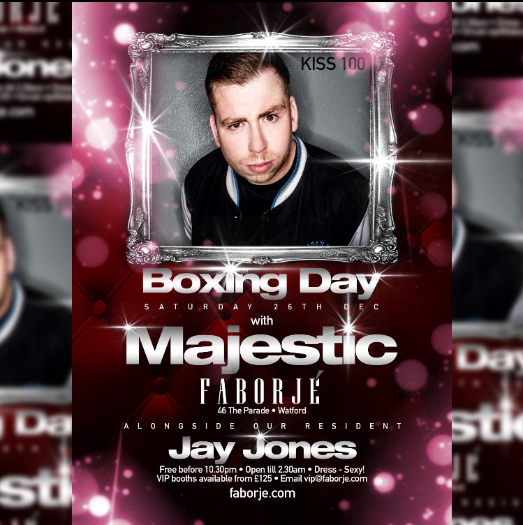 FaborjeWatford's tweet photo. Huge weekend ahead @FaborjeWatford
Xmas Eve - Vintage Vinyl with @1MC_KIE & Boxing Day with @Majestic #FabWatford https://t.co/Gg4huRwtRY