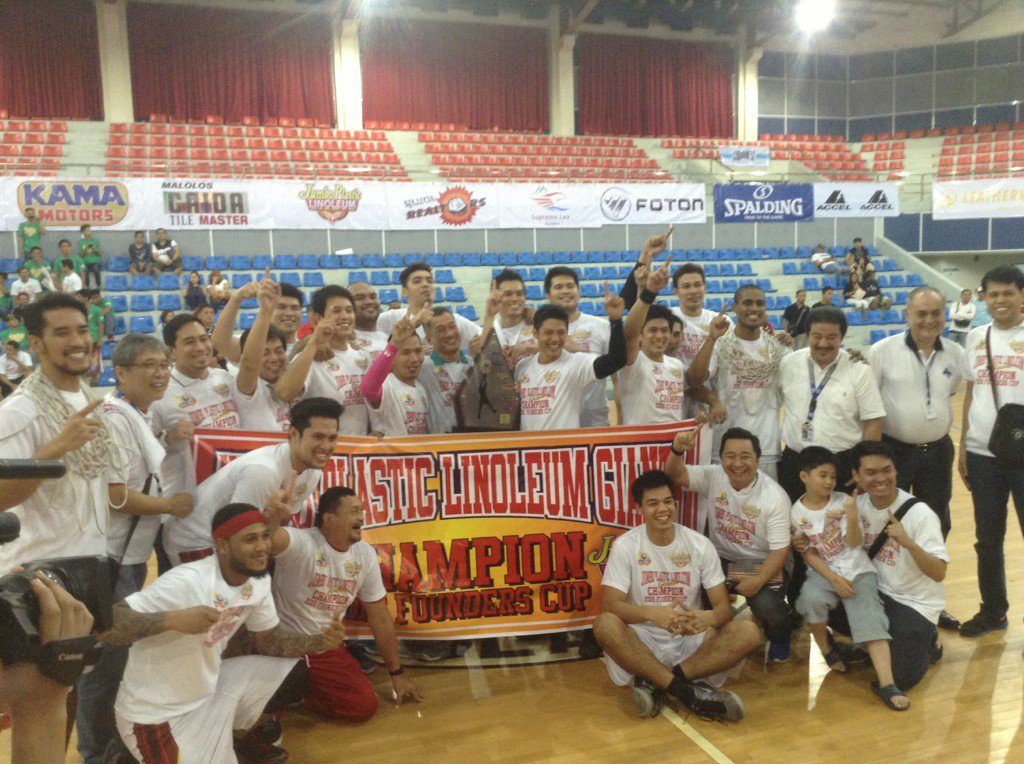 ompongski's tweet photo. #JUMBOPLASTIC 
#PCBL Founders Cup Champion https://t.co/idOnprqZEk