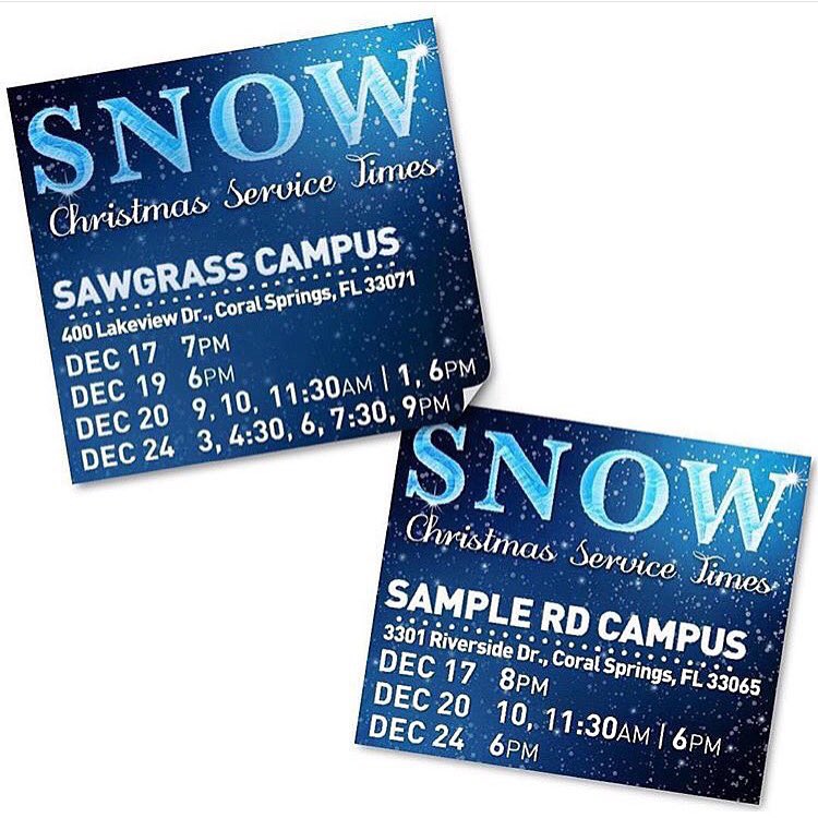 cbglades's tweet photo. Forecast calling for a chance of snow and for 8 "cool" Christmas services! ❄️❄️❄️  #cbgsnow https://t.co/5MLuzPQyhD