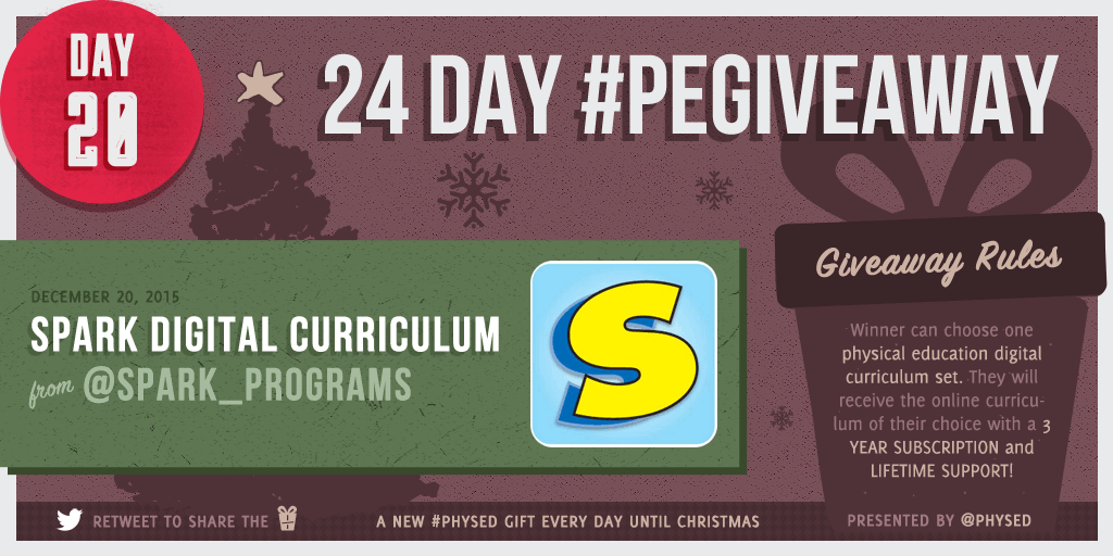 physed's tweet photo. 🎁 Day 20: Spark Digital Curriculum. Win 1 digital curriculum set. https://t.co/ZqzBk7x6tc #PEgiveaway #physed https://t.co/UfvovcyG2j