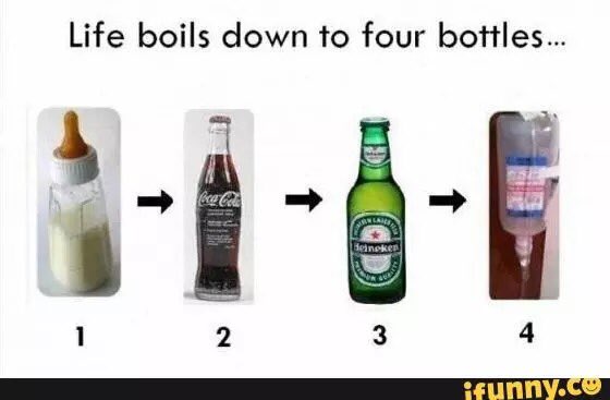 MensHumor's tweet photo. Life boils down to four bottles... https://t.co/y8UYn8elOF