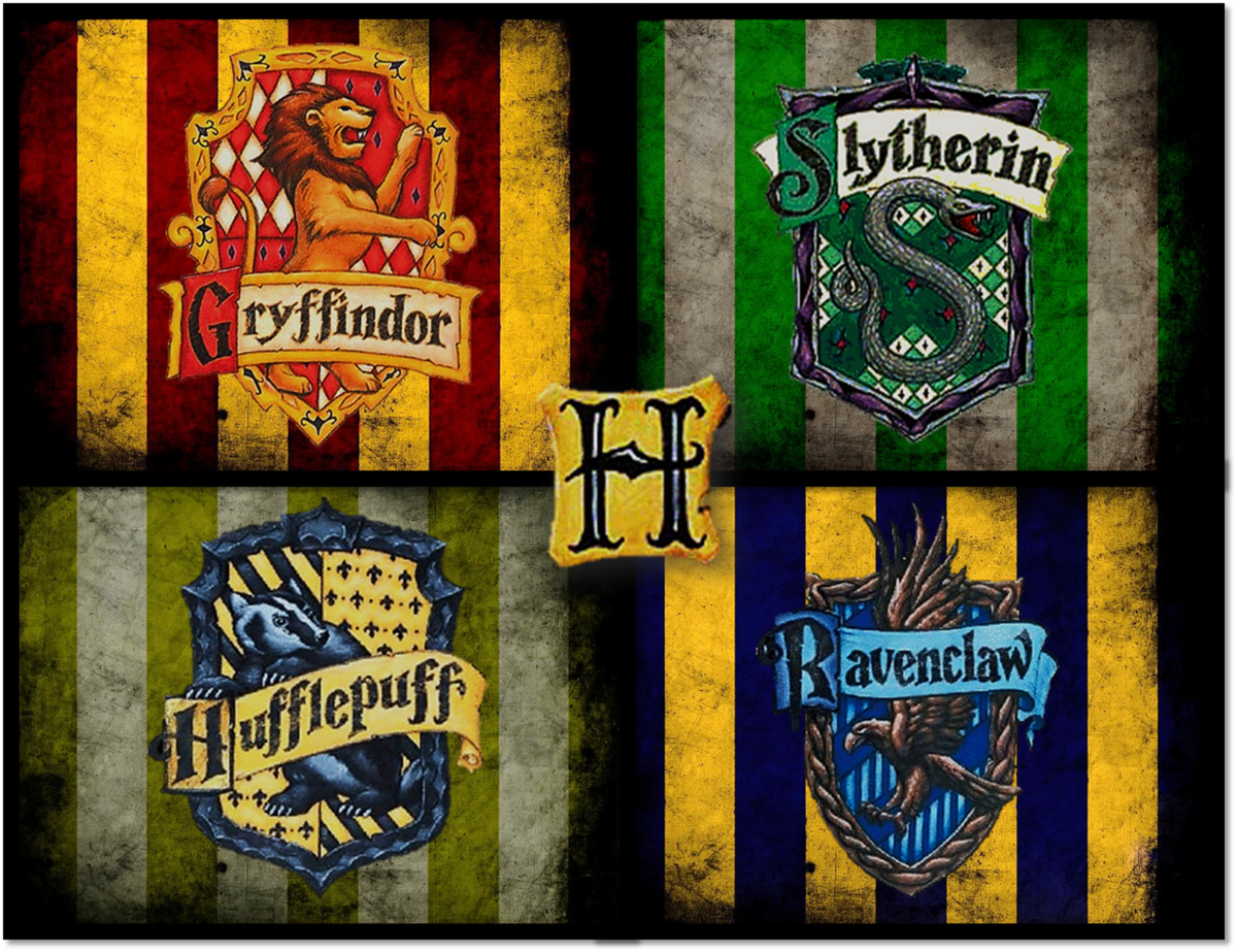 Hogwartssite's tweet image. Qué elecciones generales ni qué historias muggles... Nosotros lo que queremos es optar por una de estas cuatro casas