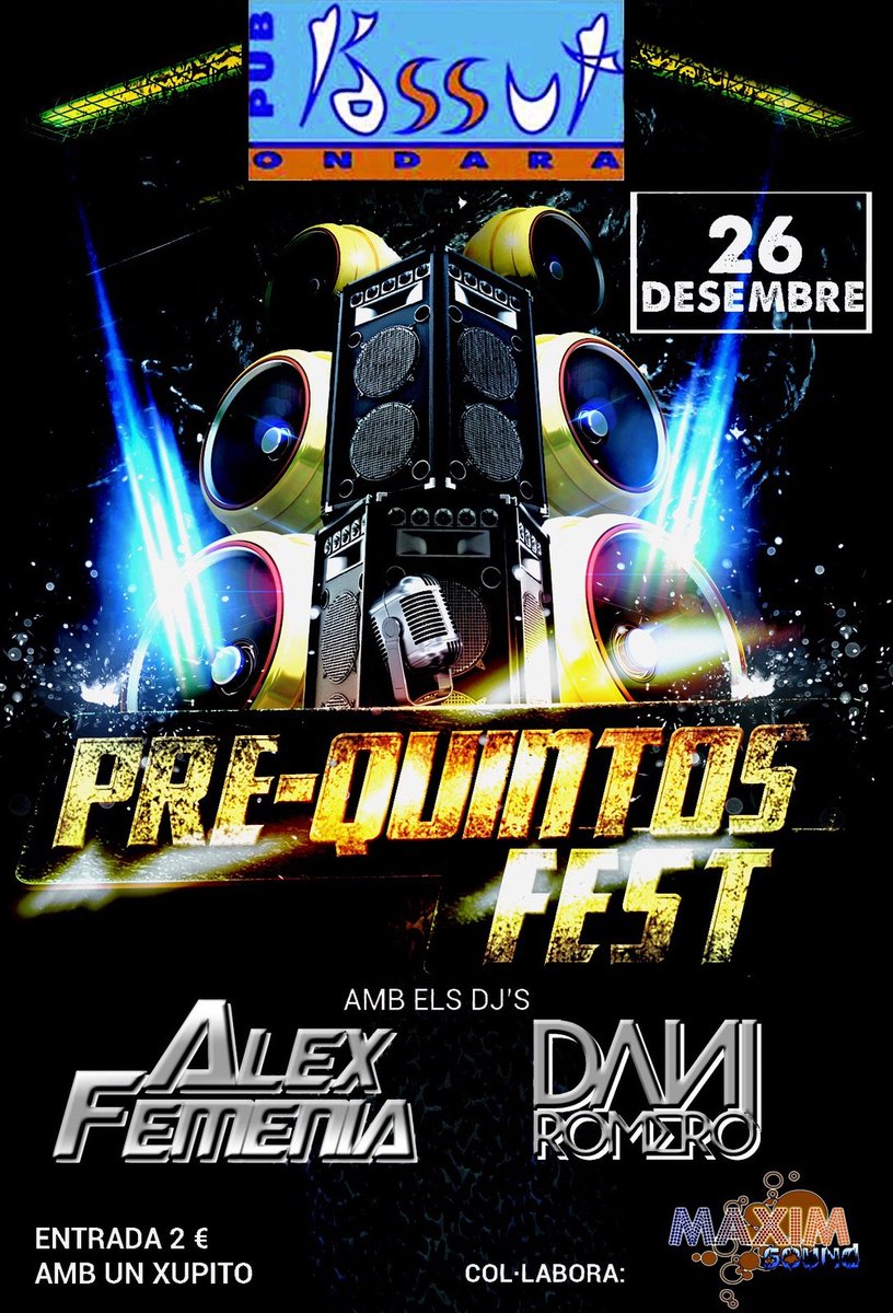 DaniRomero_96's tweet photo. 😈Agotador este finde?
Próximo Sábado 26 nos vemos en Ondara! #Prequintos😏🔥🎉
Coje tu anticipada ya #RT
2€ + chupito! https://t.co/YK6CUNh6Gr