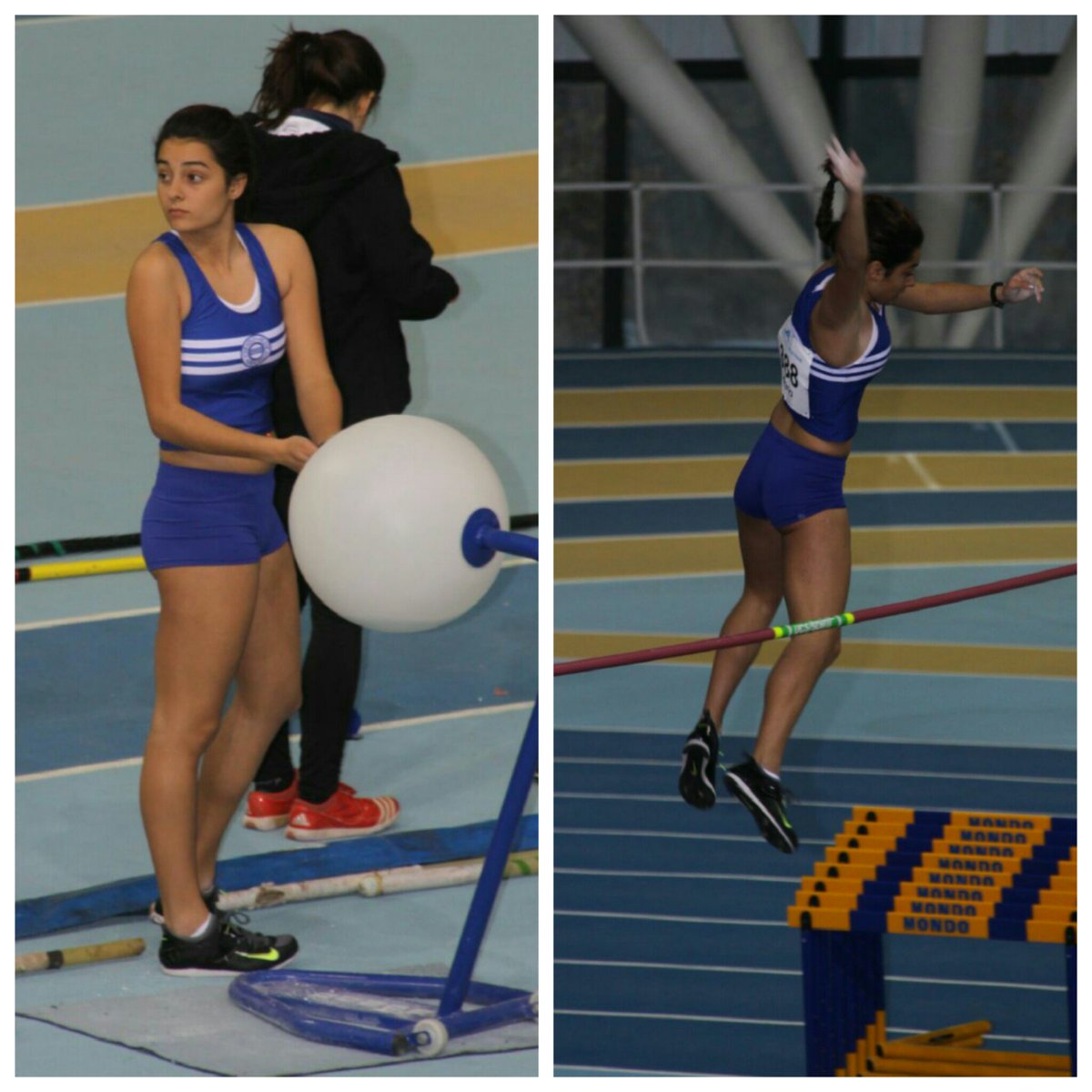 AngelsHoms's tweet photo. 1era comp. pista cubierta, min camp. España  👏👏👏👏 https://t.co/jsxXSwZbn2