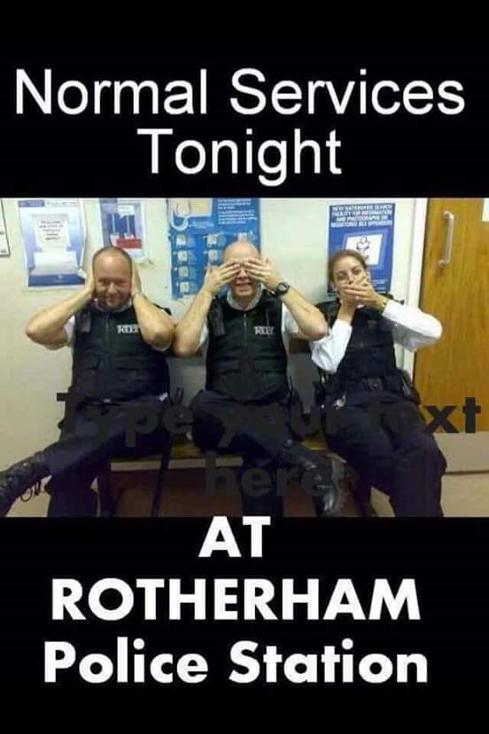 Averagejoe64's tweet photo. Raperham central police station. The SHAME of South Yorks. #JusticeForThe1400 and counting! https://t.co/rII7WQqU4u