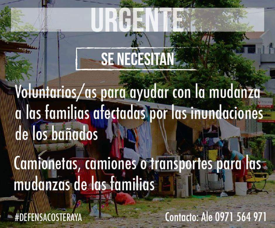 nataliardm's tweet photo. Emergencia, no a la indiferencia, vos también podés ayudar! Gente solidaria va a los bañados a ayudar en la mudanza https://t.co/1oZWvQmAU7