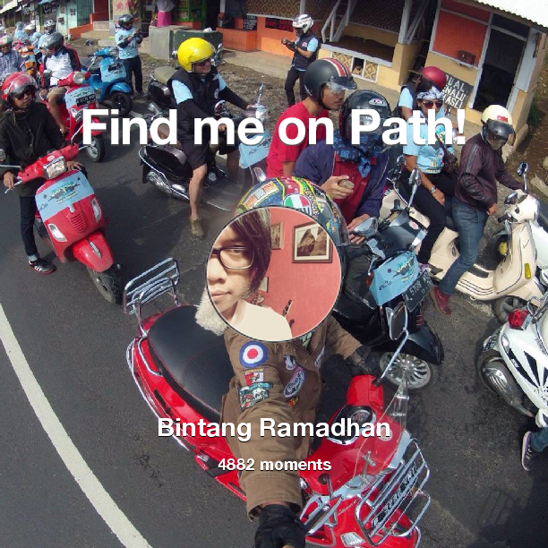 STR32's tweet photo. I've shared 4,882 memories with my friends on #Path - see them now at https://t.co/YIl29YxlgJ! #thepersonalnetwork https://t.co/12HqINTRTU