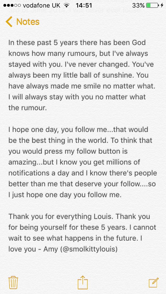 stilllinIove's tweet photo. ✨@Louis_Tomlinson✨

You mean the world to me. You've helped me so much. Ily. https://t.co/cSaPAjpBfV