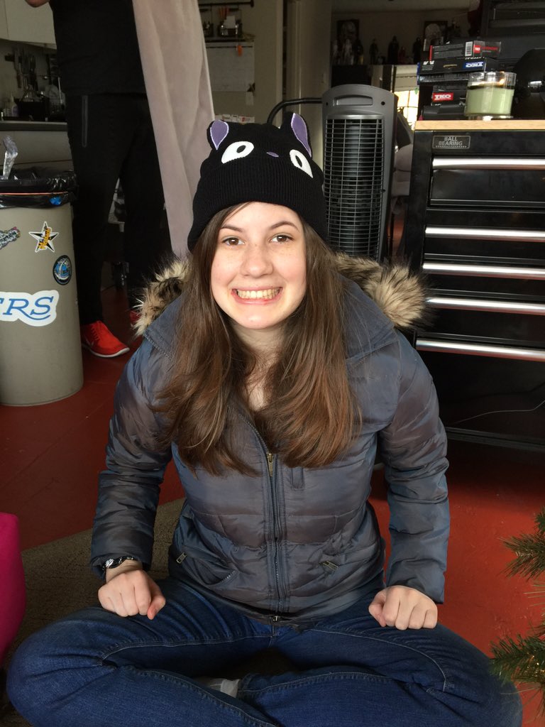 TheRazor_Queen's tweet photo. Someone is #psyched about her #kittycathat π #lovethiskid #anime https://t.co/JIOr4bG9wP